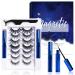 Magnetic Eyelashes and Eyeliner Kit  Premium Magnetic Lashes 3D Natural Look with Eyeliner and Tweezers  Lightweight & Sweatproof False Eyelashes No Glue Needed  Easy to Wear and Reusable (7 Pair)