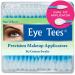 Fran Wilson EYE TEES COTTON TIPS 80 Count (6 PACK) - Precision Makeup Applicator Double-sided Swabs with Pointed and Rounded Ends for Perfect Blending Effective Cleaning and Precise Touch-ups