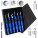 Silakor 6 Piece Eyelash Extension Tweezers Set - Stainless Steel Isolation & Classic Lashes Tweezers (Blue) - Buy Online on SooperMarket.com
