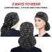ABAMERICA Women's Surgical Scrub Cap with Ponytail Holder Personalized Nurse Hat for Long Hair | D02 Heart Beating Design - Buy Online on SooperMarket.com