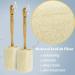 Bleu Bath 2 Pack Exfoliating Loofah Back Brush - 100% Natural Organic Luffa, Long Wooden Handle, for Men, Women, Sensitive Skin - Buy Online on SooperMarket.com