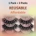WILD UNIVERSE 3D Mink Faux Cat Eye False Eyelashes - 10 Pairs | 15mm Wispy Lightweight Curly Lashes - B010 - Buy Online on SooperMarket.com
