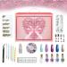 CoralBeau Nail Art Kit with Rhinestones for Nails - Nail Polish Gift Set for Teens - Nail Accessories: 4 Nail Polish, Nail Decor Tools, Nail Extensions, Nail Gems, Crystals, Jewels, Diamonds