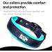 Black Rhino Comfort Collar - Super Soft Neoprene Dog Collar for All Breeds | Adjustable Reflective & Weatherproof | Aqua/Gray Medium - Buy Online on SooperMarket.com