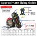 Limm Ice Snow Traction Cleats - Lightweight Crampon Cleats for Snow & Ice - Anti Slip Grippers for Shoes and Boots Medium Size - All Purpose Use - Buy Online on SooperMarket.com