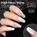 MIZHSE Cat Eye Gel Nail Polish 12mL - Silver Moonlight Glitter UV LED Soak Off for Nail Art & DIY Manicure - Buy Online on SooperMarket.com