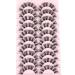 10 Pairs Pack EYDEVRO D Curl 18mm Fluffy Wispy Cluster Lashes - Dramatic Cat Eye False Eyelashes Extensions - Buy Online on SooperMarket.com