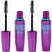 Maybelline New York The Falsies Waterproof Mascara Makeup Brownish Black 0.5 Fluid Ounce 0.25 Fl Oz (Pack of 2) Brownish Black