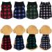 Rbenxia Buffalo Plaid Dog Sweaters 4-Pack | Soft Fleece Vest Pullover for Small Pets | Winter Outfits for Dogs and Cats - Buy Online on SooperMarket.com