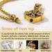 U7 Women's Cremation Urn Necklace | Celtic Knot Dog Feet Wings & Crucifix Designs | Stainless Steel Pendant Jewelry for Men | Unique Memorial Gifts - Buy Online on SooperMarket.com
