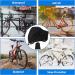 Outdoor Waterproof Bike Cover for 1-3 Bikes | Heavy Duty Ripstop Storage with Reflective Strips - Anti Dust, Rain, Snow, UV | Mountain & Road Bikes | Black - Buy Online on SooperMarket.com