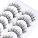 Glowingwin Short Wispy False Eyelashes - 5 Pairs | Natural Look, Reusable Mink Lashes - 3D Faux Mink | Fluffy Strip, Fake Lashes - S024 - Buy Online on SooperMarket.com