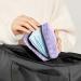 Lilac Plaid Menstrual Cup & Pad Storage Bag - Portable Period Pouch for Women/Girls - Multi-Colored - 1Pcs - Buy Online on SooperMarket.com