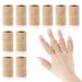 Heyu-Lotus 10 Pcs Finger Compression Sleeves Support Breathable Finger Sleeve Protectors Thumb Brace Support for Finger Arthritis Swelling Finger Splint Compression Protector for Pain Relief Beige
