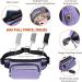 TUDEC Dogs Jogging Line with Belly Belt - Elastic Reflective Leash for Large & Medium Dogs Includes Feces Bag Dispenser - Gray Purple - Buy Online on SooperMarket.com