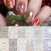 1500+ Patterns Christmas Nail Art Stickers Decals, Kalolary Self-adhesive Nail Stickers Santa Claus Snowflake Snowman Christmas Bell Tree Stick Elk for Christams Nail Decorations (12 Sheet Large Size)