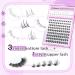 Focipeysa Wispy Lash Clusters - Natural DIY Eyelash Extensions | C Curl Individual Lashes 10-18mm with Applicator - Shop Now for International Shipping - Buy Online on SooperMarket.com