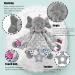 UNMOT Baby Comforter Blanket - Elephant Soft Security Blanket with Teether - Grey - Buy Online on SooperMarket.com