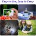 Premium 6X 3X Pocket Magnifying Glass with Light Small Lighted Magnifiers for Kids Seniors Reading Fine Prints Handheld Magnafining Glasses Magnify Glass with Protective Sleeve - Buy Online on SooperMarket.com