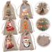 ORFOFE 1 Set Christmas Bags Holiday Bags Christmas Candy Bag Burlap Bag Pouch Snack Bag - Buy Online on SooperMarket.com
