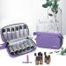 LUXJA Essential Oil Carrying Case - Portable Double-Layer Organizer for 12 Bottles (5ml-15ml) and Roller Bottles - Purple - Buy Online on SooperMarket.com