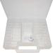 55-Piece Bead Organizer Carrying Case with Removable Compartments, Scoop, and Tweezer - Buy Online on SooperMarket.com