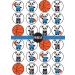 PRECUT Basketball Panda Edible Cupcake Toppers - Basketball Theme Premium Thickness SWEETENED VANILLA - wafer card disc cake decorations (Pack of 24) - Buy Online on SooperMarket.com