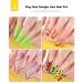 BURANO Gel Nail Polish Liner - Silver & Gold Nail Art - 8ml with Thin Brush - Glitter Curing Required - Buy Online on SooperMarket.com