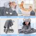 ZXK CO Hooded Baby Bath Towel with Elephant Hood | Absorbent Baby Towel & Flannels Blanket Set | Personalised Baby Gifts - Buy Online on SooperMarket.com
