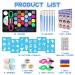 40-Piece Kids Face Paint Kit | 20 Colors with Stickers, Brushes, Sponges & Split Cake | Professional Face Painting Set - Buy Online on SooperMarket.com