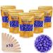 17.5 Oz Hair Wax Beans by Charmonic, Hard Body Wax Beans, Hair Removal Depilatory Wax European Beads for Women Men 500g/1.1 lb (lavender)