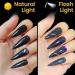YTD Likomey Reflective Glitter Gel Nail Polish 15ml - Black Flash Diamond Disco DJ Shimmer UV Gel Varnish - Salon Quality Sparkly Soak Off Nail Polish - 0.5 Fl Oz (Pack of 1) - Buy Online on SooperMarket.com