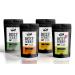 Craftsman Beef Jery without sugar 100% natural |Set 4 x 50 g 200 g Tasty pack |From Germany - Bavaria |D rrfleisch Mix |Protein 68% |Biltong dry meat |Hemp pepper Smoky Chili