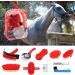 BREUAILY Horse Grooming Kit 10pcs Professional Horse Soft Massage Brush Kit Portable Horse Cleaning Tool Kit Horse Hair Brush Curry Comb Hoof Pick for Horse Cow Pony - Buy Online on SooperMarket.com