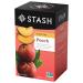 Stash Tea Peach Black Tea, 6 Boxes With 20 Tea Bags Each (120 Tea Bags Total) Peach 20 Count (Pack of 6)