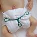 Buy MuslinZ Pack of 6 Size 1 Prefold Muslin Diapers White - Soft Absorbent & Eco-Friendly | International Shipping Available - Buy Online on SooperMarket.com