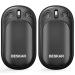 BESKAR Rechargeable Hand Warmer, USB Electric Handwarmer with Double-Sided Heating & Quick Charge, Portable Pocket Hand Warmer & Powerbank for Outdoor, Golf, Raynauds 2 Pack Black