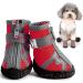 Zweitea Breathable Dog Shoes for Small Dogs - Slip-Resistant Reflective Boots with Robust Sole for Chihuahua - Red 5# (1.89x2.09) - Buy Online on SooperMarket.com