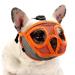 Singwow Short Snout Dog Muzzle Bulldog Muzzle Breathable Adjustable Mesh Mask for Flat Faced Dog Anti Bitting Chewing Barking (L)