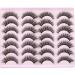 Wispy Lashes Natural False Eyelashes Fluffy 16mm Cat Eye Lashes Pack 5D 14 Pairs Fake Eyelashes by TNFVLONEINS B02 - Buy Online on SooperMarket.com