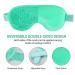 Gel Eye Mask + Silk Sleep Mask: Hot/Cold Therapy for Puffy Eyes, Dark Circles, Headaches - Adjustable Strap & Reusable (Light Green) - Buy Online on SooperMarket.com