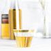 PLASTICPRO 9 oz Disposable Party Cups with Gold Rim, 100 Count - Crystal Clear Tumblers for Old-Fashioned Elegance - Buy Online on SooperMarket.com