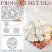 124 Pcs Rhinestone Flower Brooch Pins - Crystal Corsage & Boutonniere Diamond Pins in Silver for Crafting and Wedding Decor - Buy Online on SooperMarket.com
