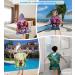 Aiorber Children's Bathing Poncho with Hood | 76x76cm Microfiber Towel | Ultra Soft & Absorbent Beach & Shower Towel | Perfect for Kids Ages 5-10 - Green Design - Buy Online on SooperMarket.com