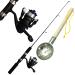 PALADIN Fishing Ice Fishing Set Basic - Professional Ice Rod + Stationary Reel + Ice Scoop - ICE Fishing Set Pro Combo