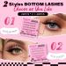 Self Adhesive Eyelashes Kit | 48pcs Lash Clusters + 48pcs Bottom Lashes | Reusable No Glue Natural Look | Easy to Use | Begonia D-10-18mix - Buy Online on SooperMarket.com