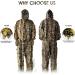 ANYDKE Ghillie Suit Camouflage Hunting Suits - Lightweight Breathable 3D Leaf Camo Clothing for Jungle Shooting, Airsoft, Photography - Fits 5.9-6.2ft Tall - Ideal for Outdoor Activities and Halloween - Buy Online on SooperMarket.com