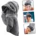 Quick Dry Absorbent Hair Towel & Shower Cap for Women - Large Grey Hair Drying Cap Essentials - Buy Online on SooperMarket.com