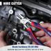 WORKPRO Diagonal Cutting Pliers with Wire Stripper 200mm Heavy Duty Cr-V Wire Cutters Multi-Function High Leverage Side Cutters Industrial Pliers - Buy Online on SooperMarket.com
