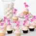 Cyodoos 36 Piece Dinosaur Cupcake Toppers Baby Dinosaur Cupcake Children's Birthday Party Cake Decorative Supplies Perfect for Dinosaur Parties and Boys and Girls' Birthday Party Decorative Supplies Pink - Buy Online on SooperMarket.com